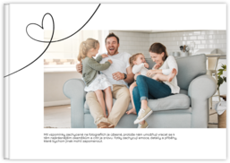 Fotokniha na šířku s pevnou vazbou a kvalitním papírem - Nejlepší chvíle