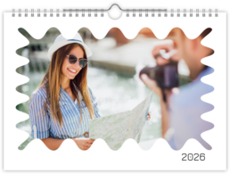 Fotokalendár nástenný mesačný na šírku - Okraje