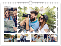Fotokalendár nástenný mesačný na šírku - Okraje