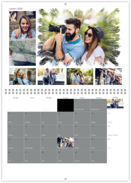 Nástenný plánovací fotokalendar - Okraje