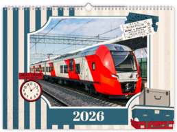 Fotokalendář exklusiv na šířku - Vlaky