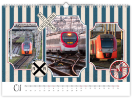 Fotokalendář exklusiv na šířku - Vlaky