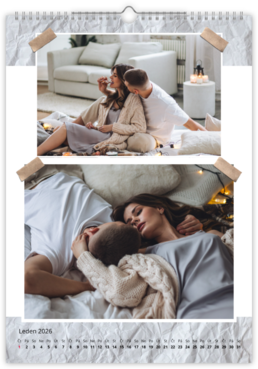 Fotokalendář exklusiv na výšku - Zmačkaný papír 