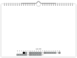 Fotokalendár nástenný mesačný na šírku - Nádych 