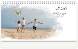 Stolní fotokalendář s vlastními jmény - Nádych