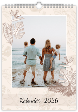 Fotokalendar nástenný mesačný na výšku z fotiek - Flora