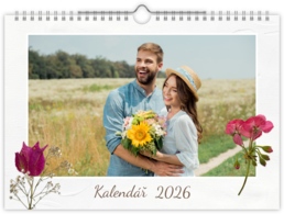 Fotokalendár nástenný mesačný na šírku - Dry flowers