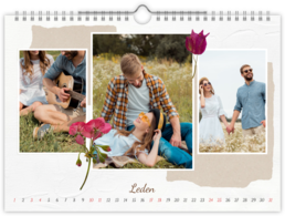 Fotokalendár nástenný mesačný na šírku - Dry flowers