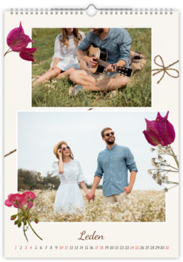 Fotokalendář exklusiv na výšku - Dry flowers