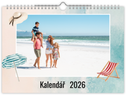 Fotokalendár nástenný mesačný na šírku - Beach