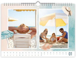 Fotokalendár nástenný mesačný na šírku - Beach