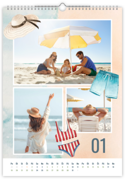 Fotokalendář exklusiv na výšku - Beach
