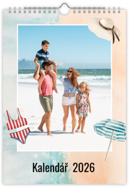 Fotokalendar nástenný mesačný na výšku z fotiek - Beach