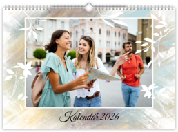 Fotokalendář exklusiv na šířku - Barevná textura