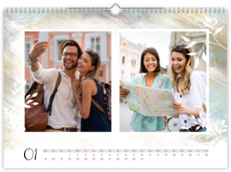 Fotokalendář exklusiv na šířku - Barevná textura