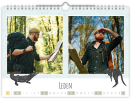 Fotokalendár nástenný mesačný na šírku - Cestopis