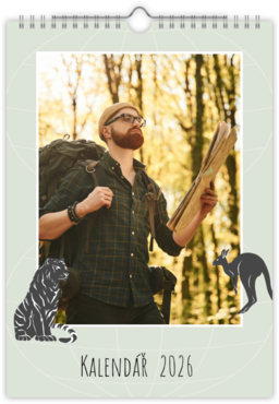 Fotokalendar nástenný mesačný na výšku z fotiek - Cestopis