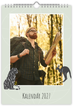 Fotokalendar nástenný mesačný na výšku z fotiek - Cestopis