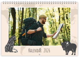 Nástenný plánovací fotokalendar - Cestopis