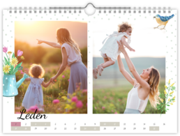 Fotokalendár nástenný mesačný na šírku - Spring