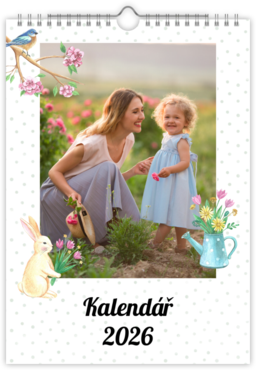 Fotokalendar nástenný mesačný na výšku z fotiek - Spring