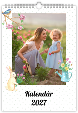 Fotokalendar nástenný mesačný na výšku z fotiek - Spring