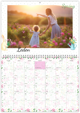 Nástenný plánovací fotokalendar - Spring