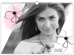 Fotokalendář exklusiv na šířku - Ležérní květiny 