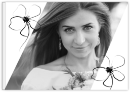 Fotokniha na šírku s pevnou väzbou a kvalitným papierom - Ležérne kvety