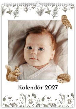 Fotokalendar nástenný mesačný na výšku z fotiek - Babies dream