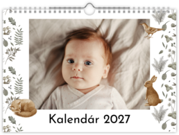 Fotokalendár nástenný mesačný na šírku - Babies dream