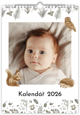 Fotokalendar nástenný mesačný na výšku z fotiek - Babies dream