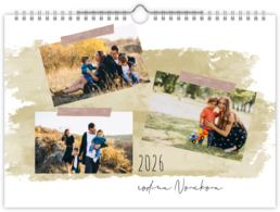 Fotokalendár nástenný mesačný na šírku - Nástenka 