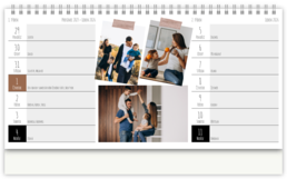 Stolní fotokalendář s vlastními jmény - Nástenka 