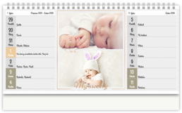 Stolní fotokalendář s vlastními jmény - Sweet Baby
