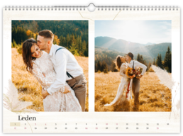 Fotokalendář exklusiv na šířku - Soft weding