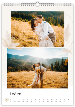 Fotokalendář exklusiv na výšku - Soft weding