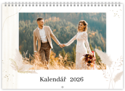 Nástenný plánovací fotokalendar - Soft weding