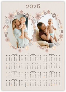 ročný fotokalendár ako plagát - Baby Yearbook