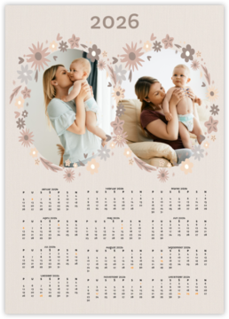 ročný fotokalendár ako plagát - Baby Yearbook