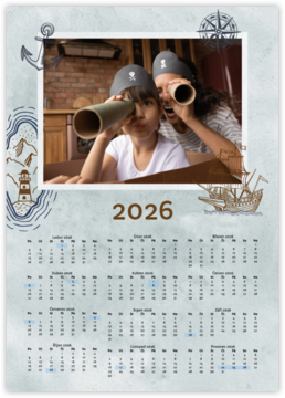 ročný fotokalendár ako plagát - Piráti 