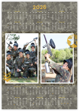 ročný fotokalendár ako plagát - Army 