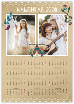 ročný fotokalendár ako plagát - Indián