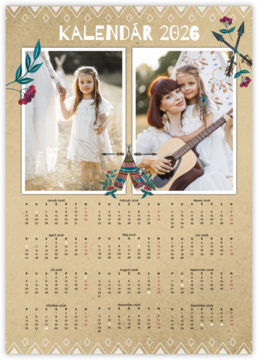 ročný fotokalendár ako plagát - Indián