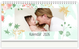 Stolní fotokalendář s vlastními jmény - Flower