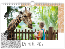 Fotokalendár nástenný mesačný na šírku - Zoo