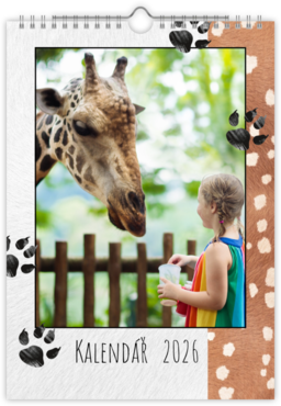 Fotokalendar nástenný mesačný na výšku z fotiek - Zoo