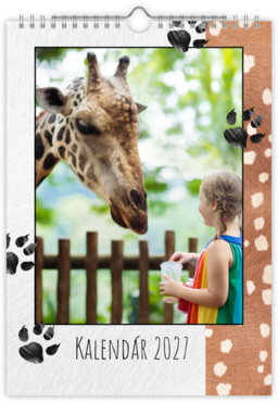 Fotokalendar nástenný mesačný na výšku z fotiek - Zoo