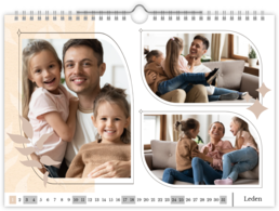 Fotokalendár nástenný mesačný na šírku - Family portrait