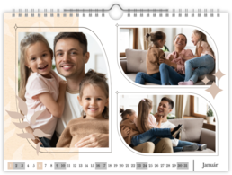Fotokalendár nástenný mesačný na šírku - Family portrait